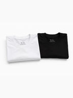 Kit Camiseta Premium Pima 40.1 W.FL Preta e Branca